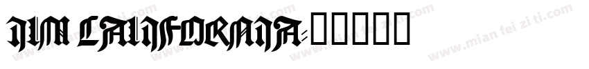 JLM CALIFORNIA字体转换